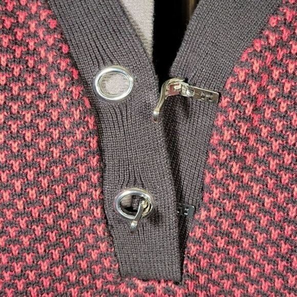 Karen Scott Hardware Henley Cotton Sweater Sz XL - Picture 7 of 13